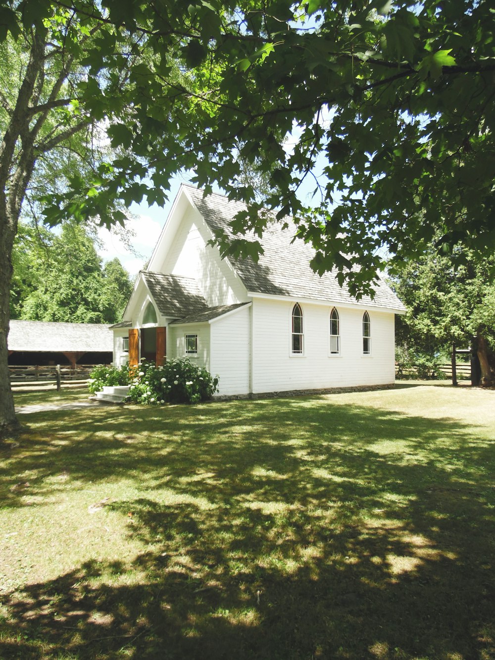 white and black house at daytime