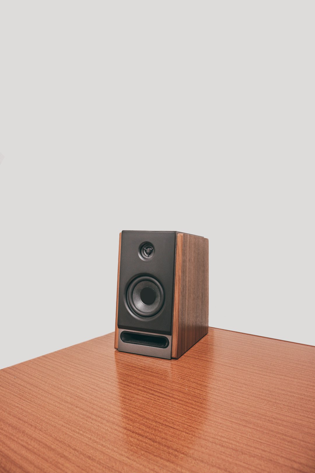 black and brown speaker