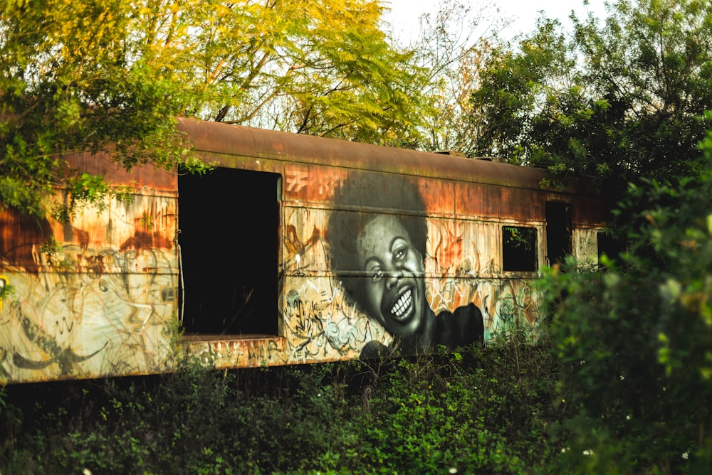 rusted bus