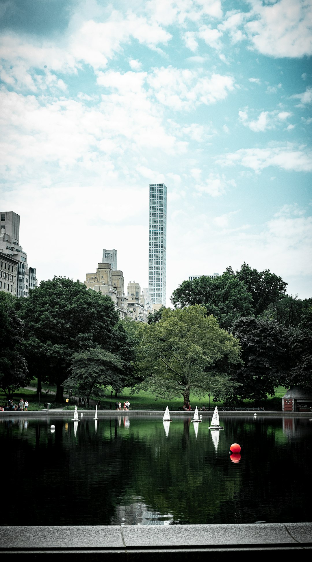 green trees and buildings during daytime