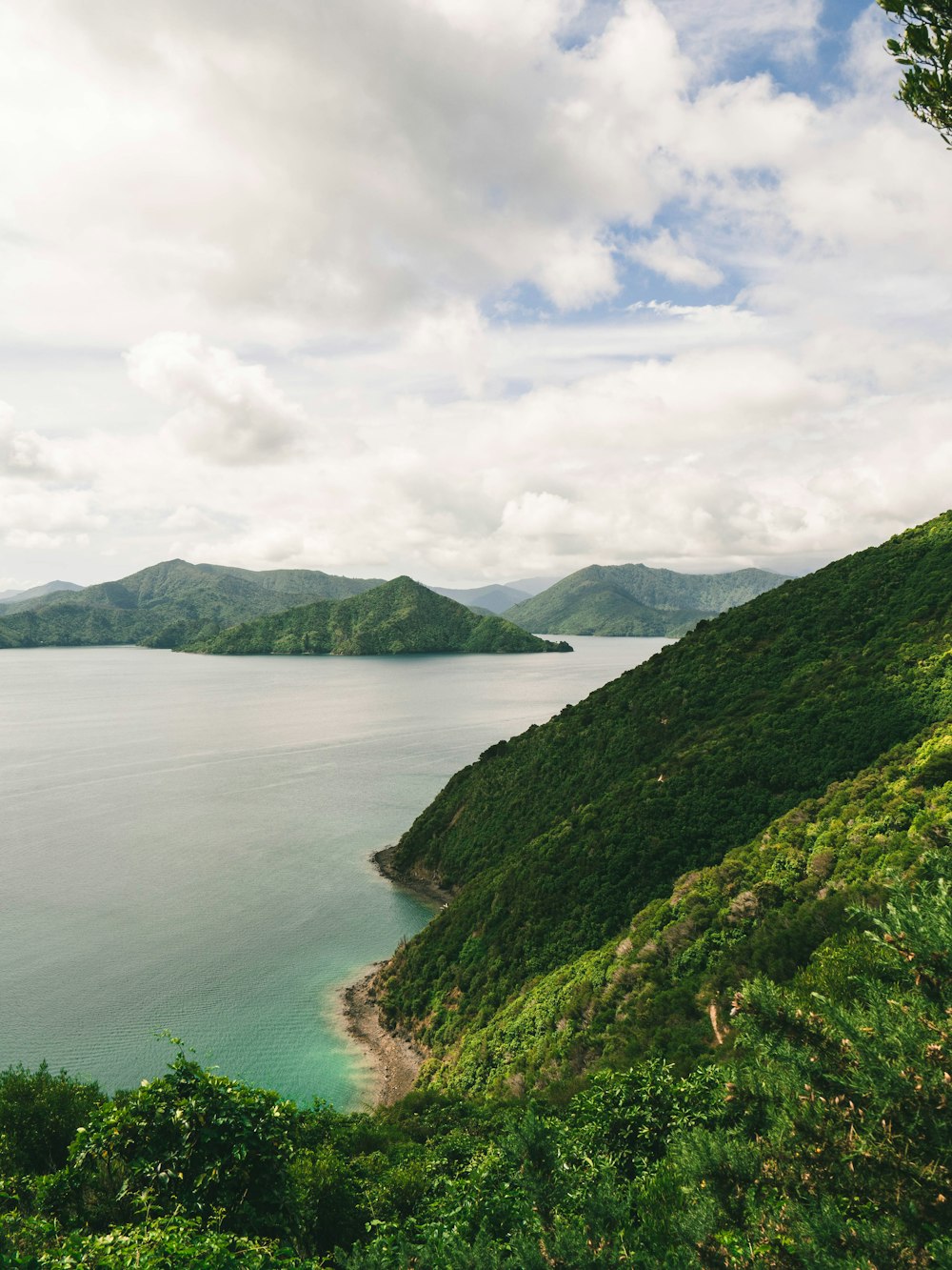 lake and hills