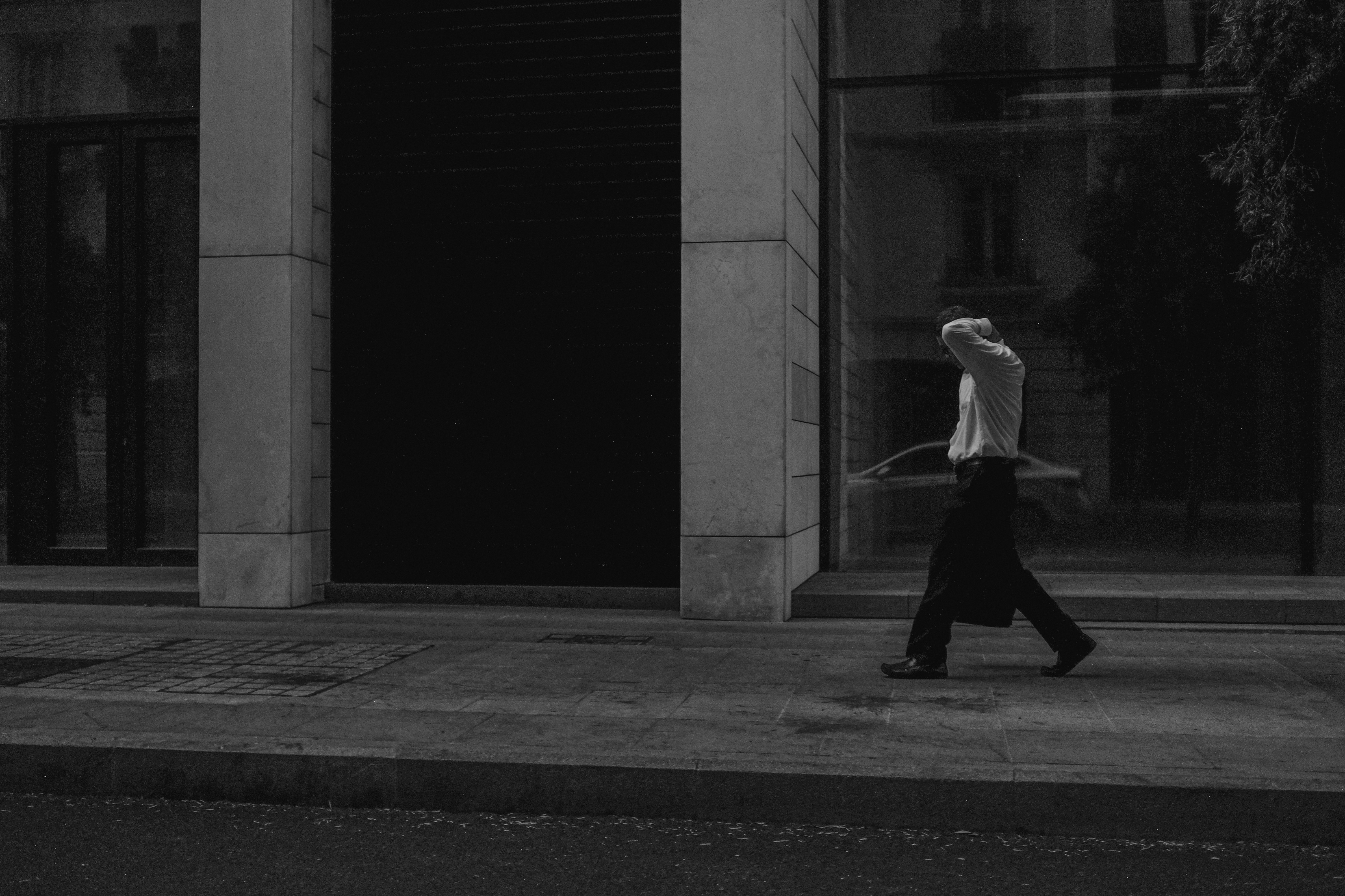 Walking in Beirut.