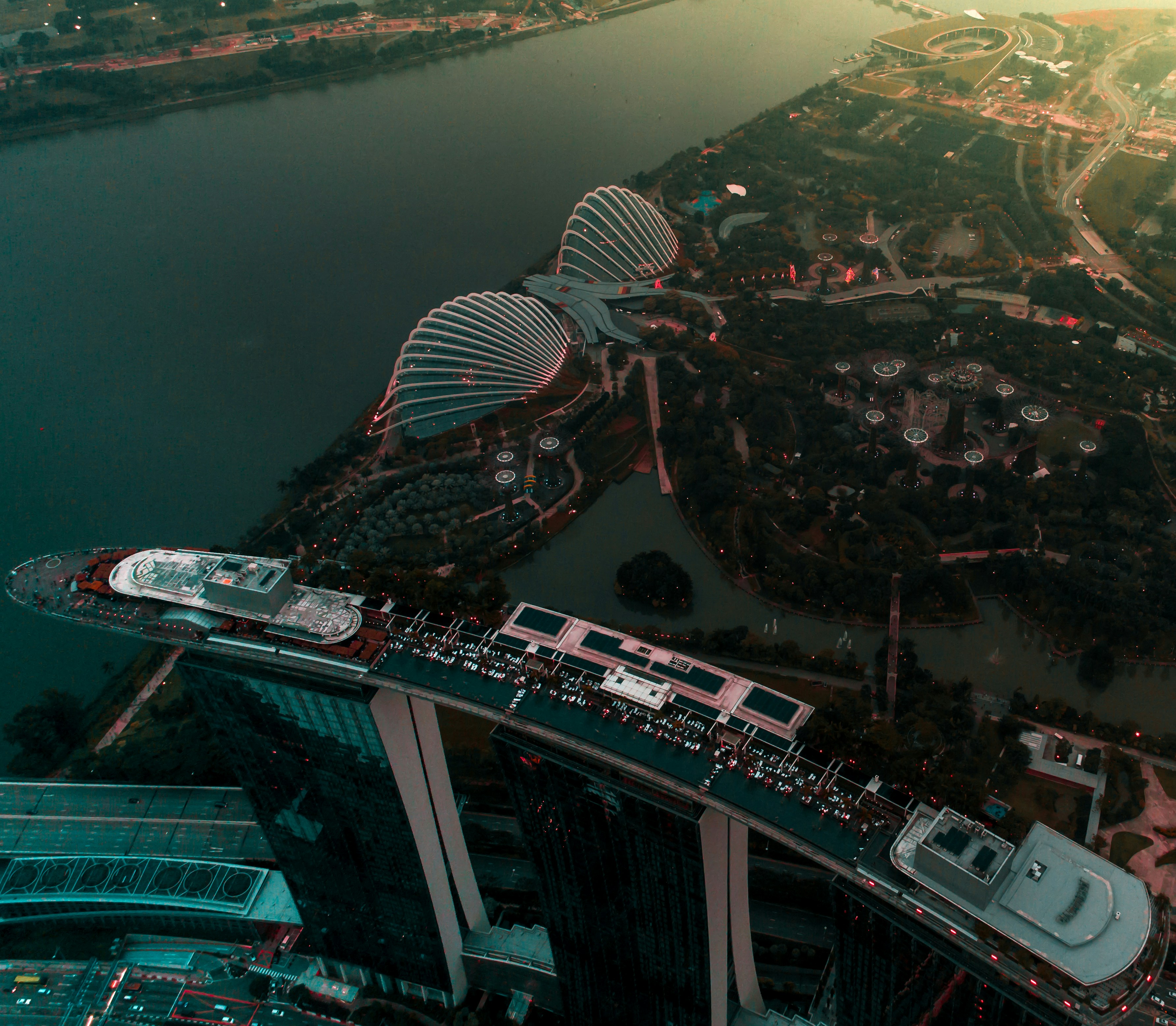 top view of high rise building