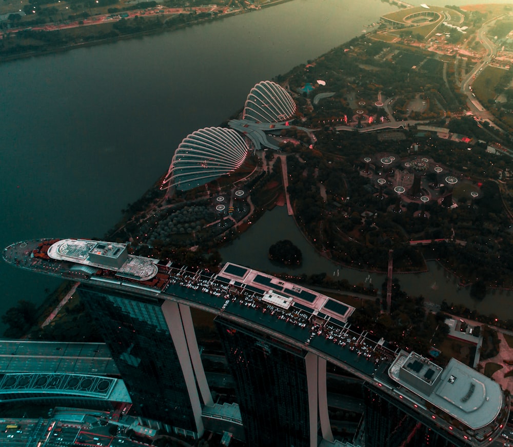 top view of high rise building