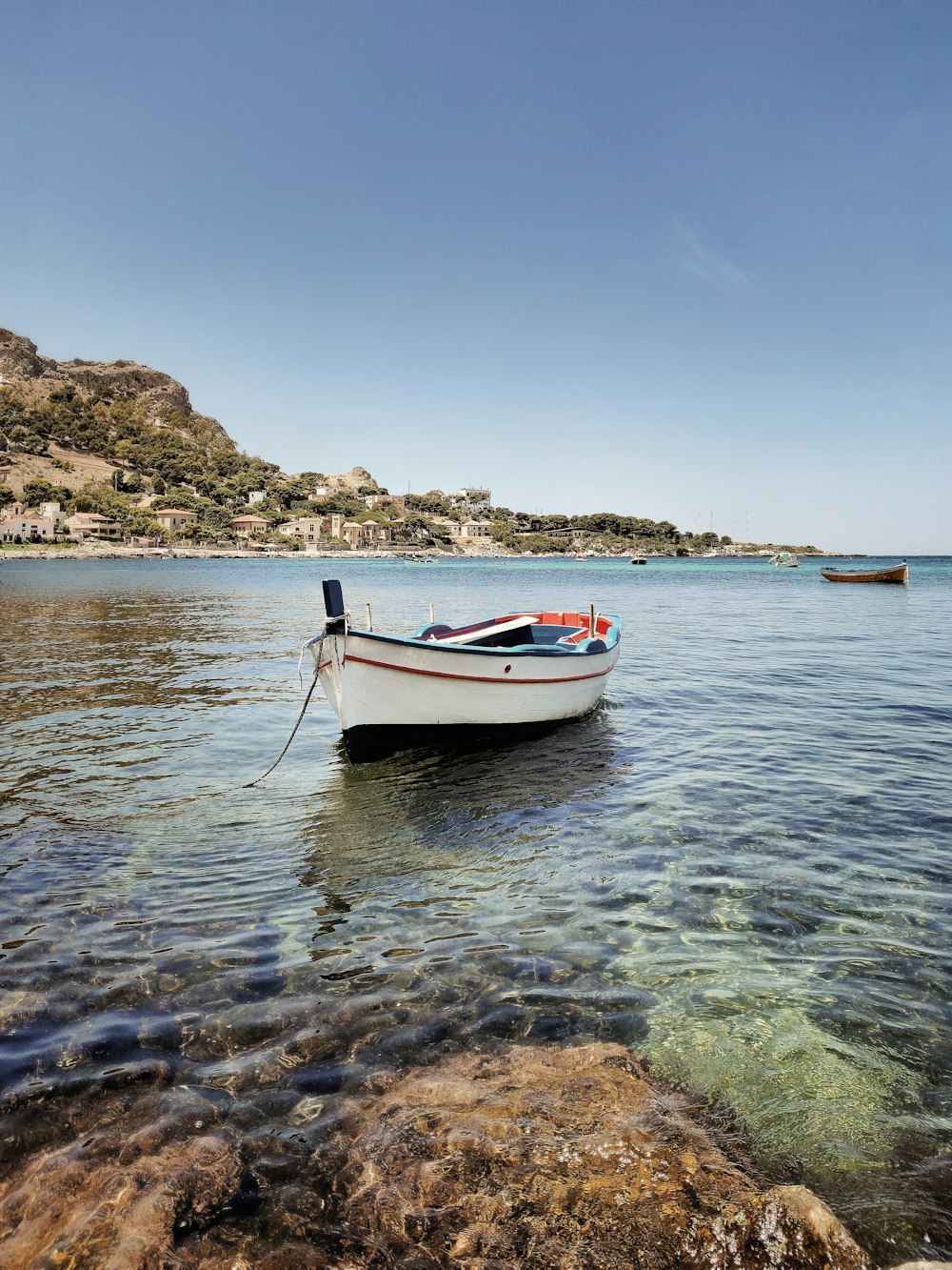 white canoe