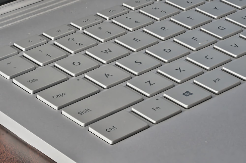 grey laptop computer