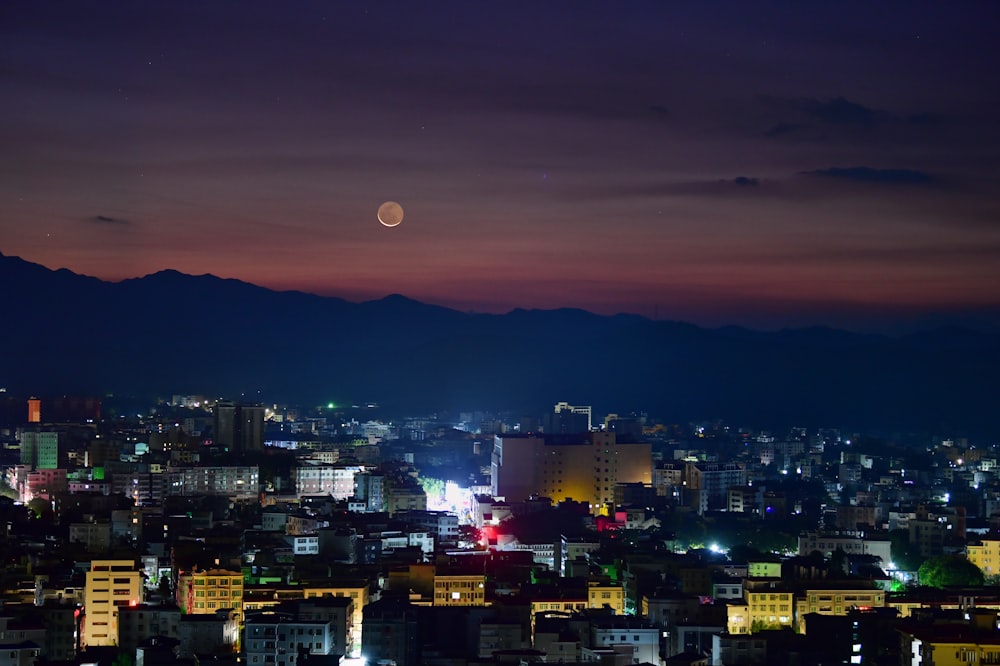 lighted cityscape during daytime