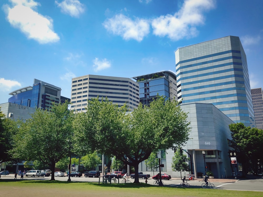 view of commercial buildings