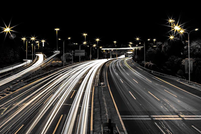 highway at night