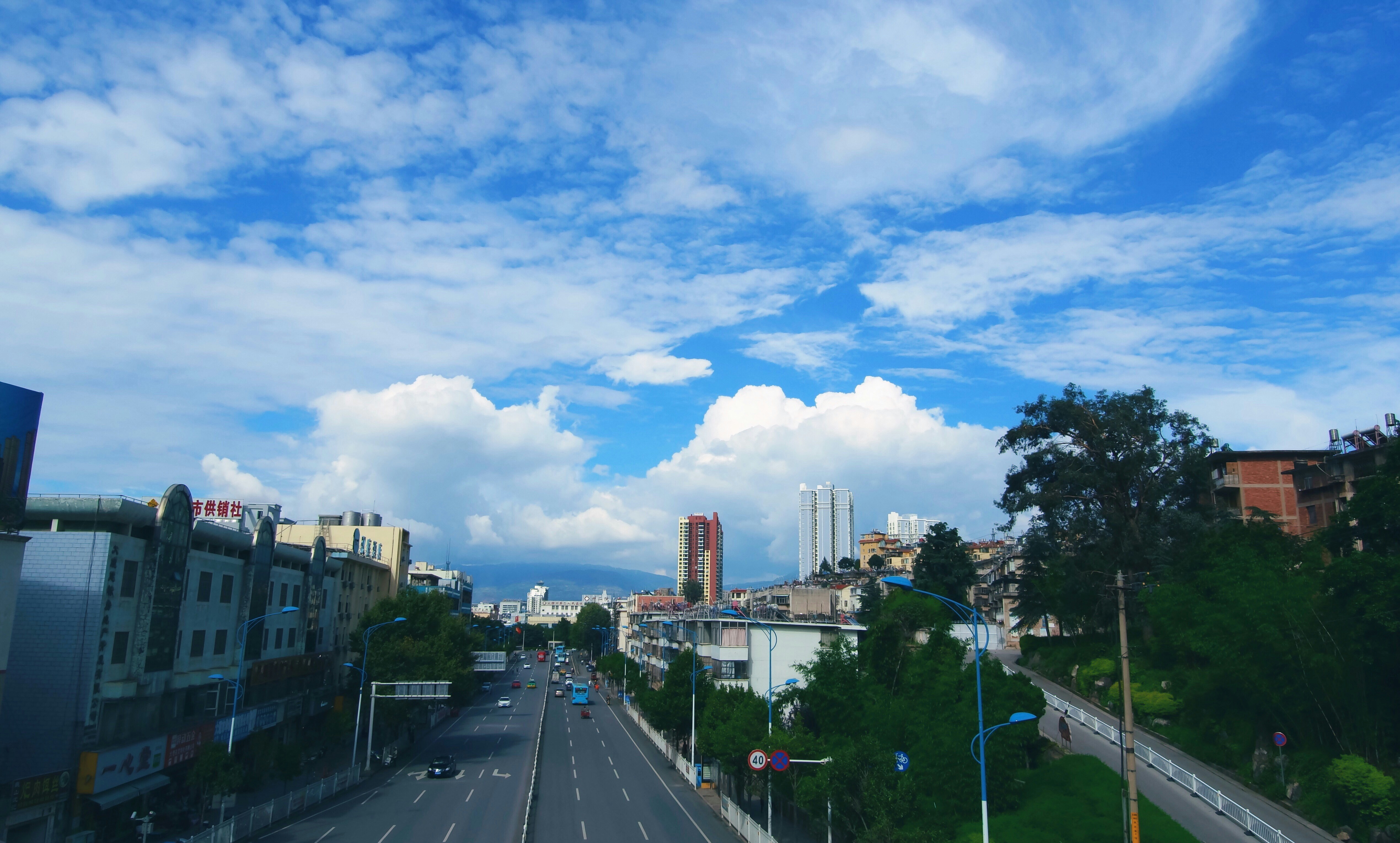 buildings beside road during daytime