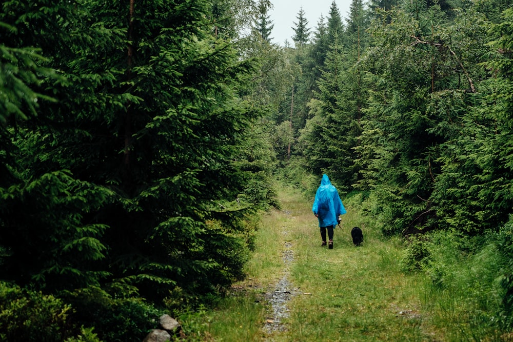 woman wearing raincoat standing near