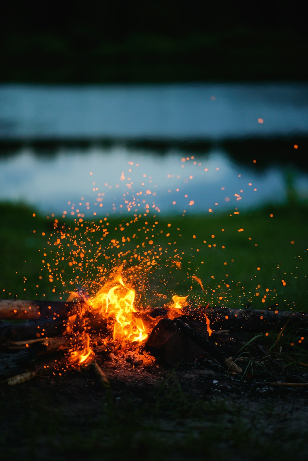 close-up photography of ember