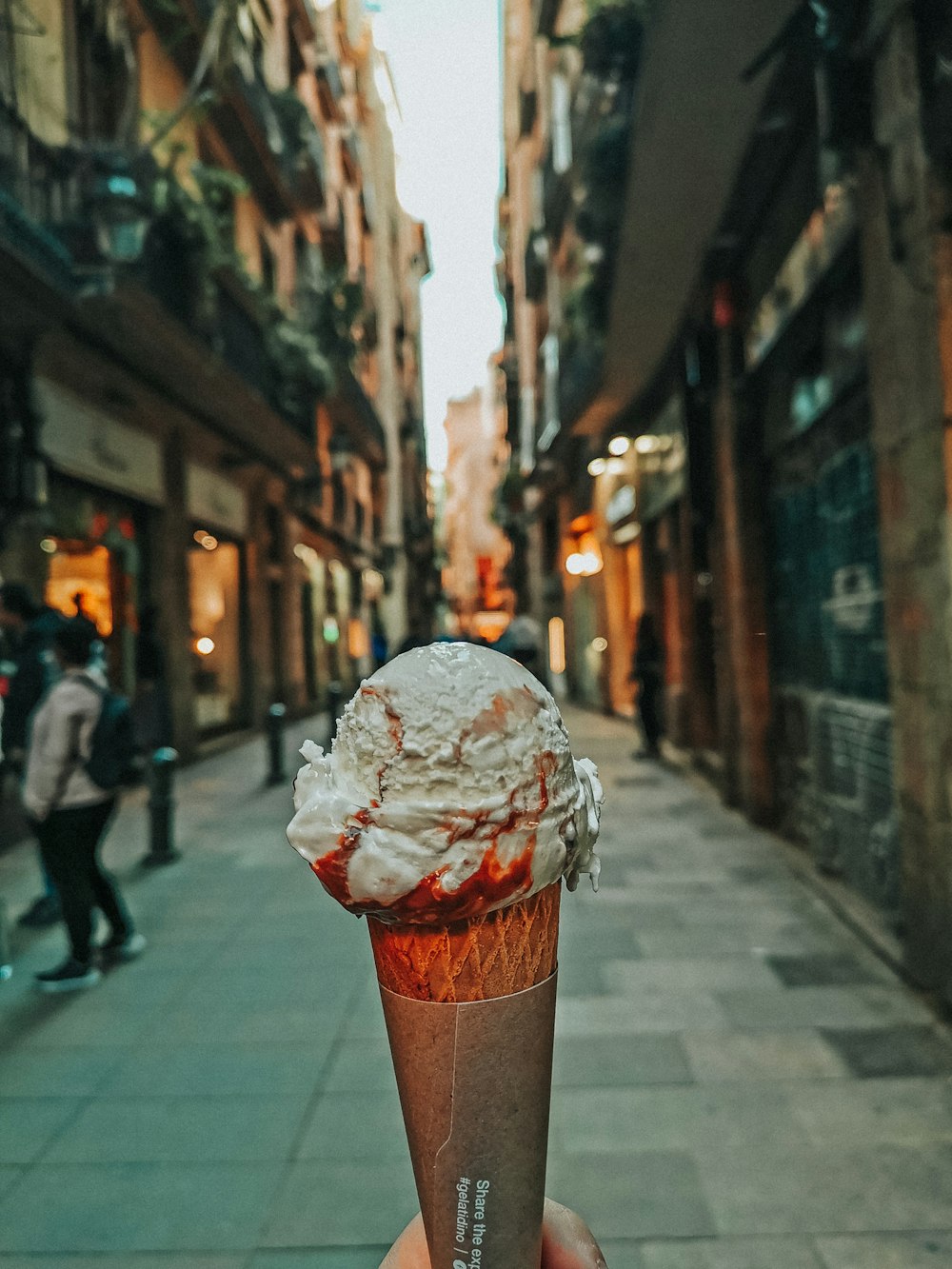 ice cream in cone