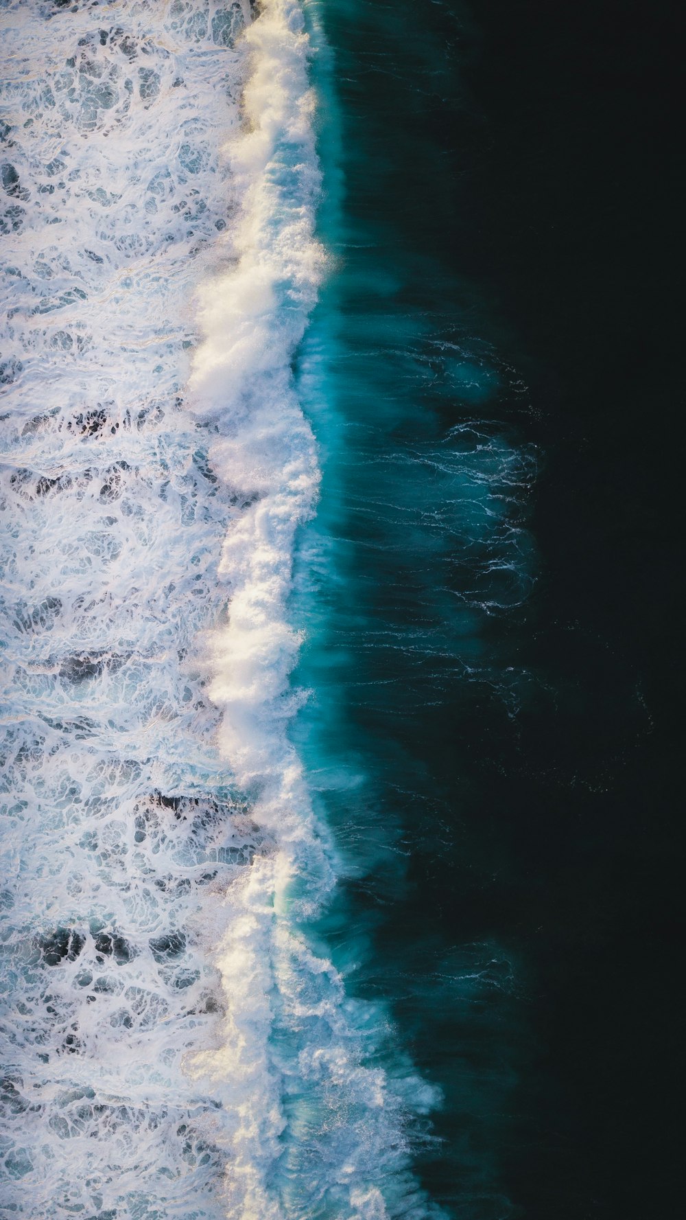 aerial view of sea