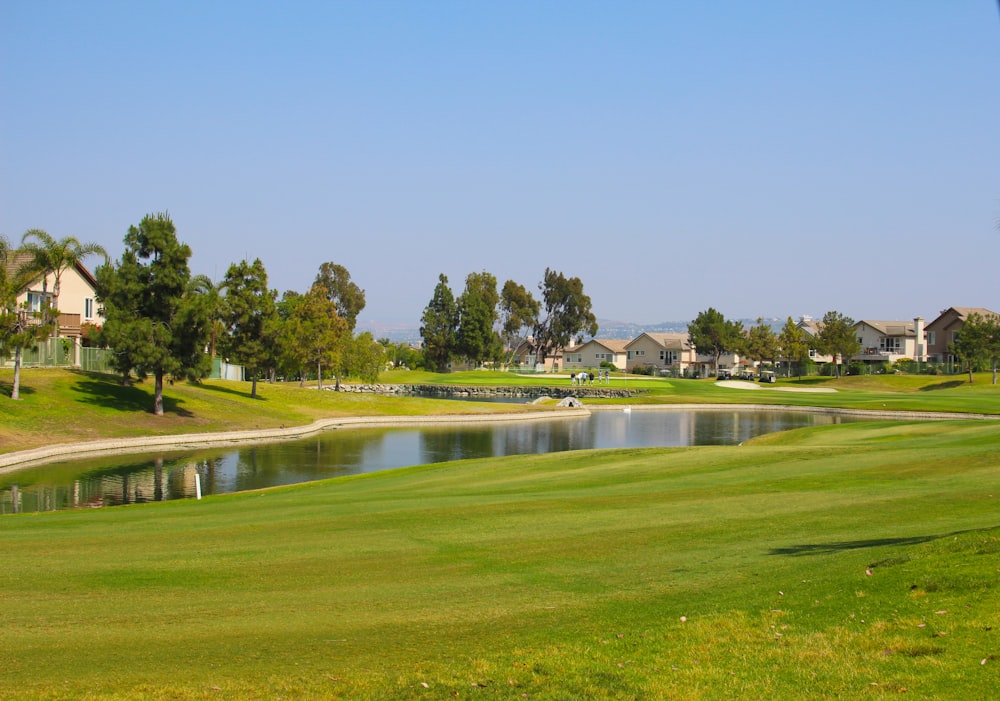 view of lagoon at the golf course