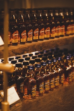 assorted labeled bottles