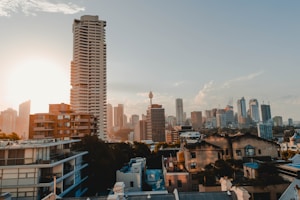 architectural photography of city buildings