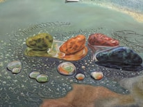 An artistic representation of the essence of the original stone.