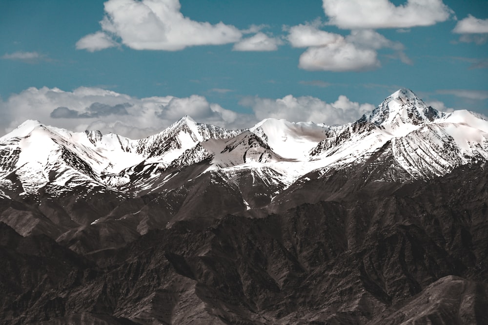 snow-capped mountain during daytime