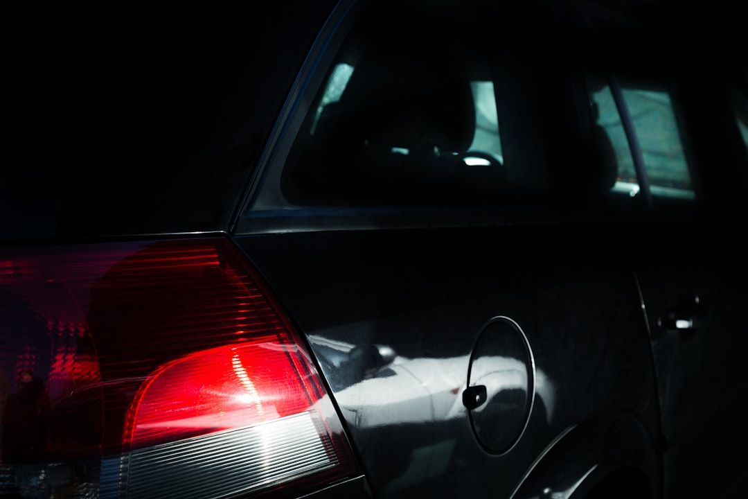 black car close-up photography