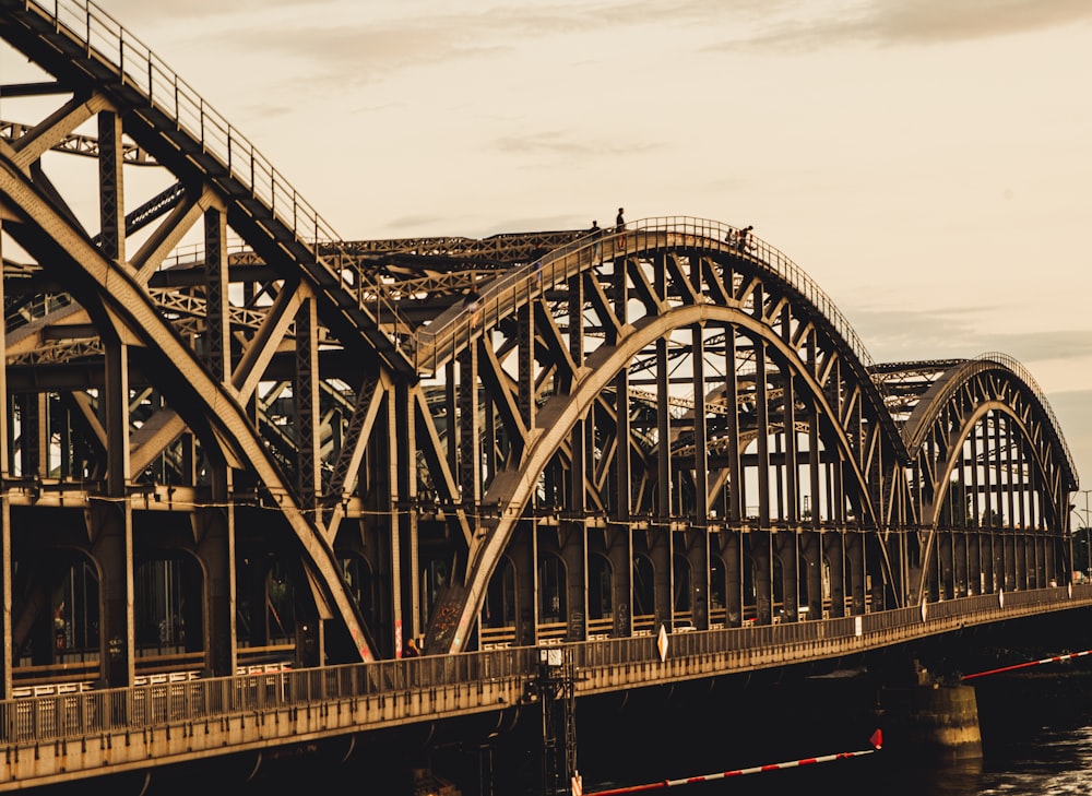 beige metal bridge