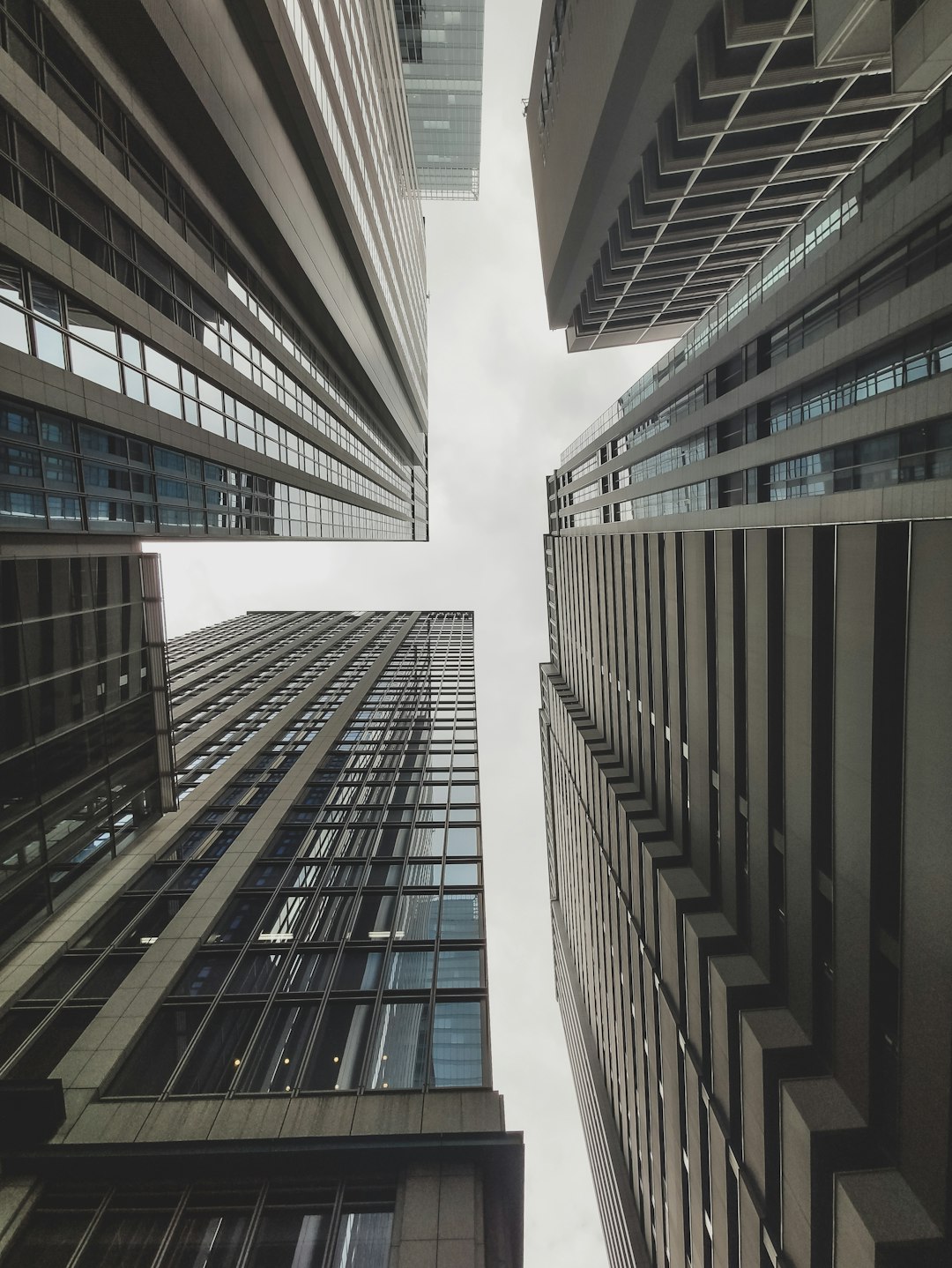 close-up photography of high-rise buildings