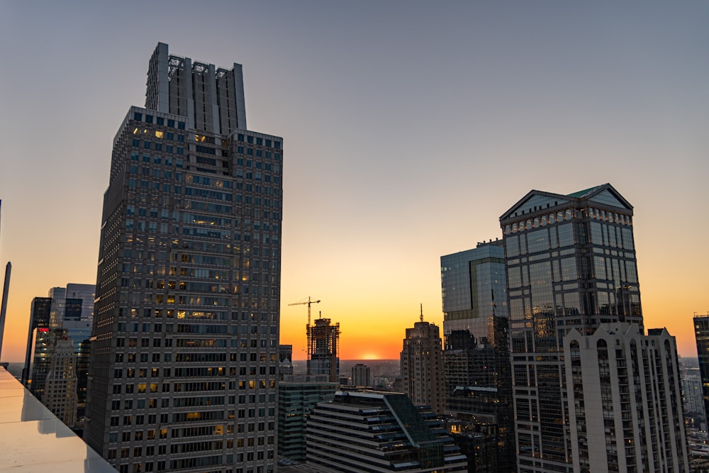 high-rise buildings under gray sky