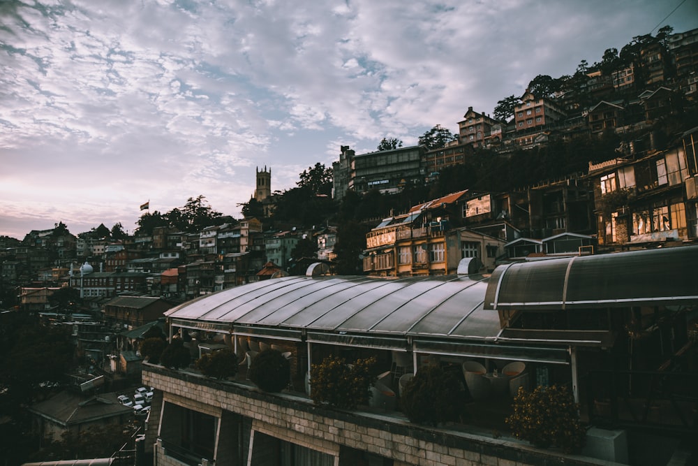 buildings under cloudy sky