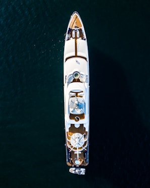 white and brown boat on body of water at daytime