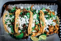 Sizzling fajitas with peppers and onions
