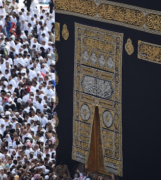 people gathering inside Mecca