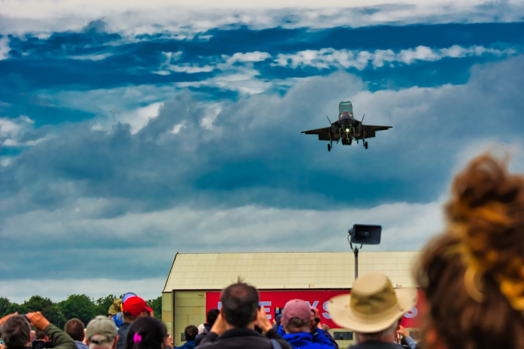 black jet, F-35 Lightning Vertical landing