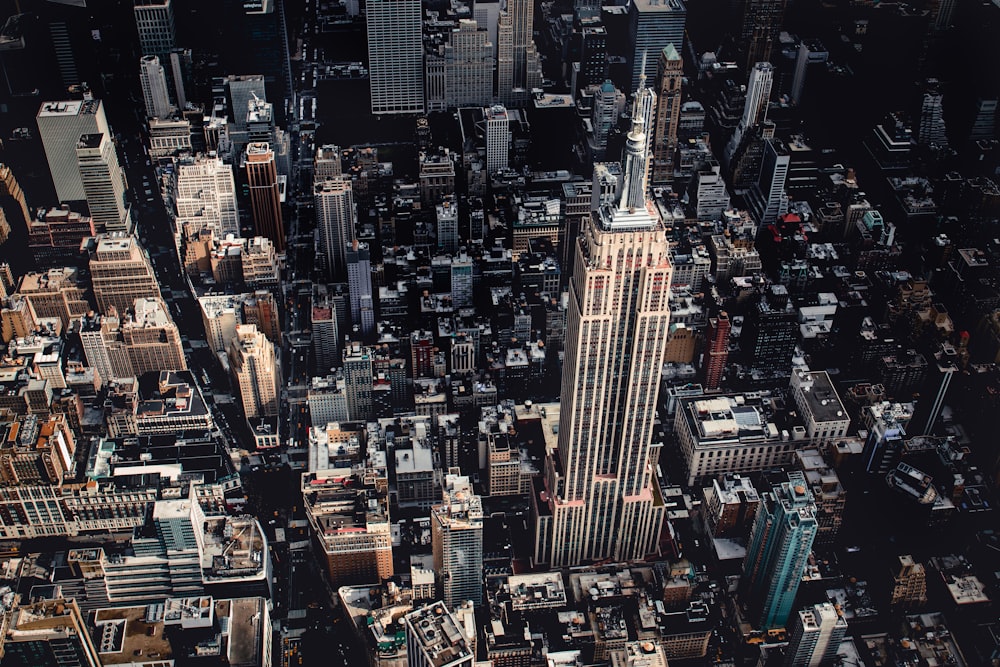 bird's eye view of Midtown, Manhattan