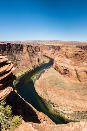 Flagstaff/Page Travel - View of Horseshoe Bend, the Colorado river about 1,000 feet deep here