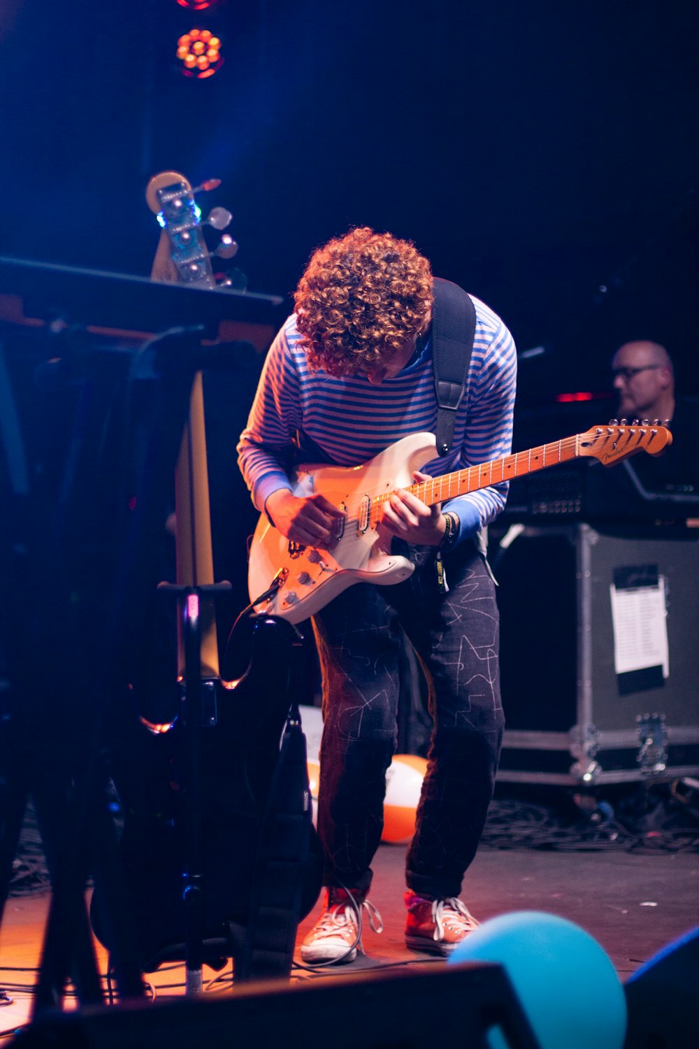 man playing guitar