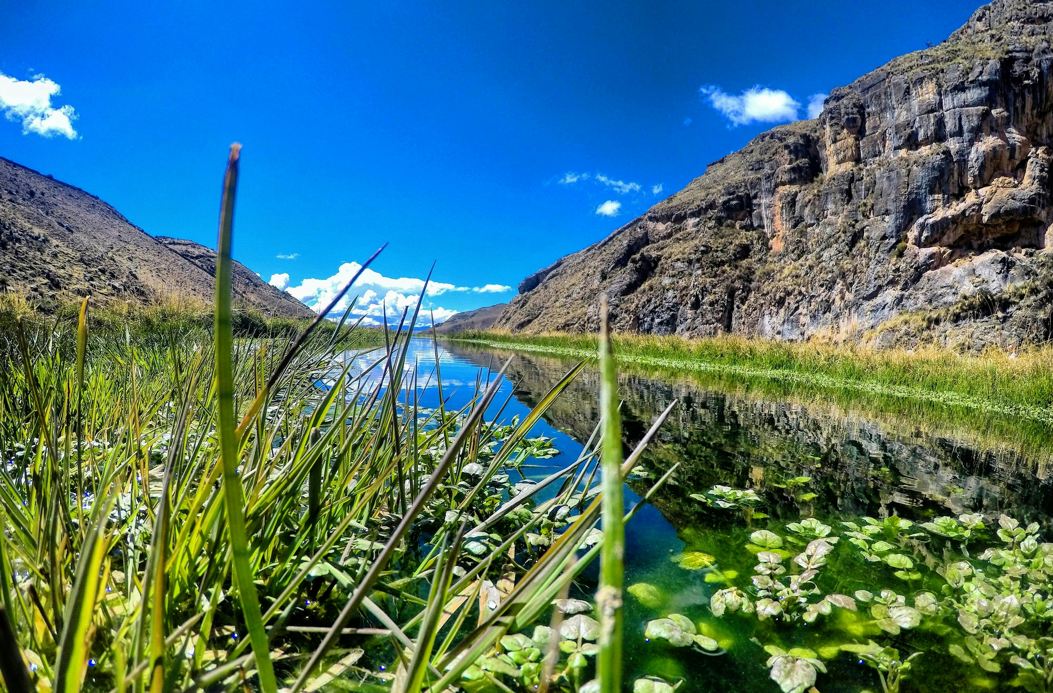 lake beside mountain
