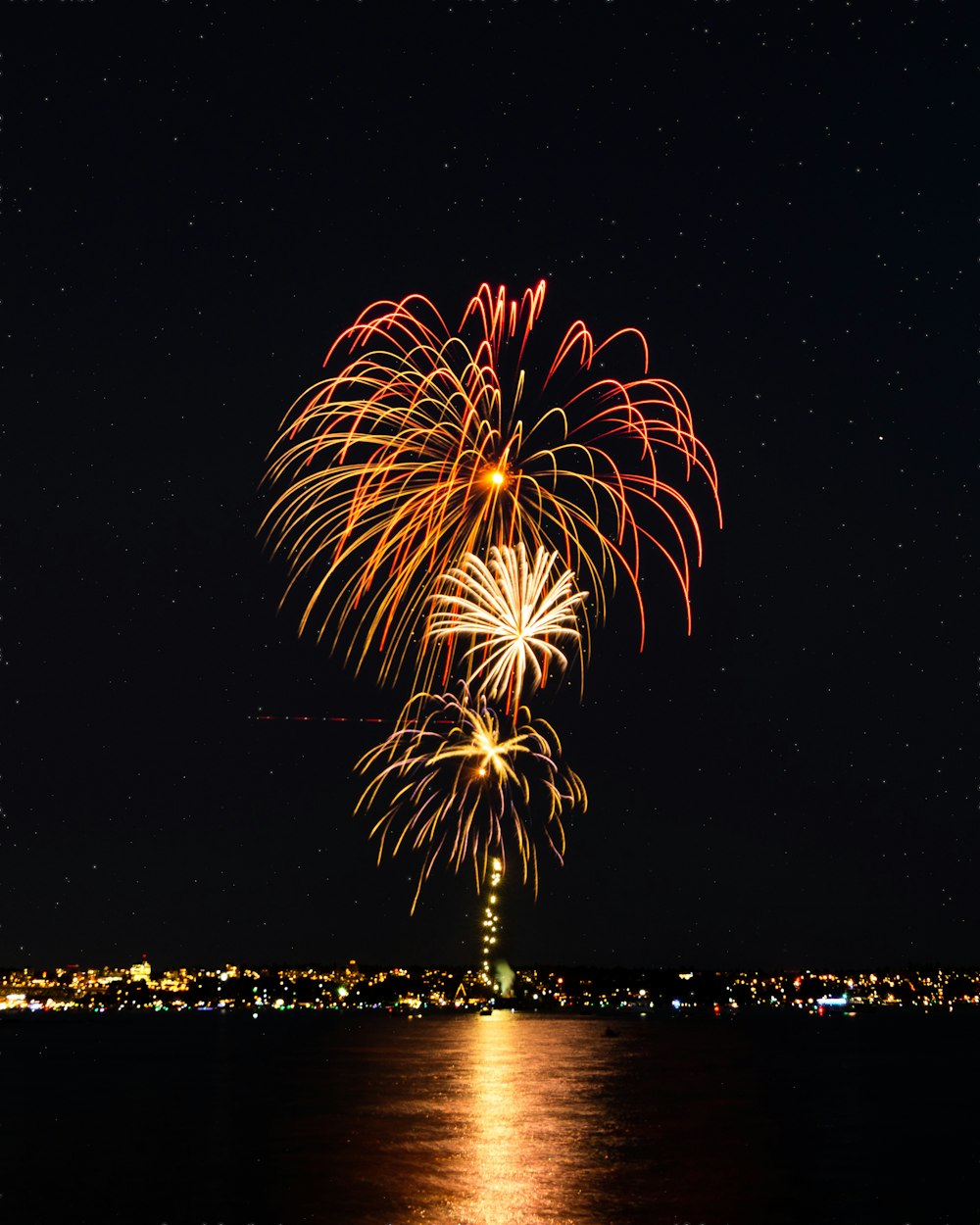 long-exposure photography of fireworks