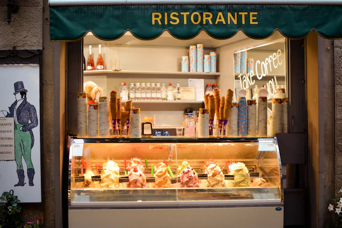 Ice cream display case