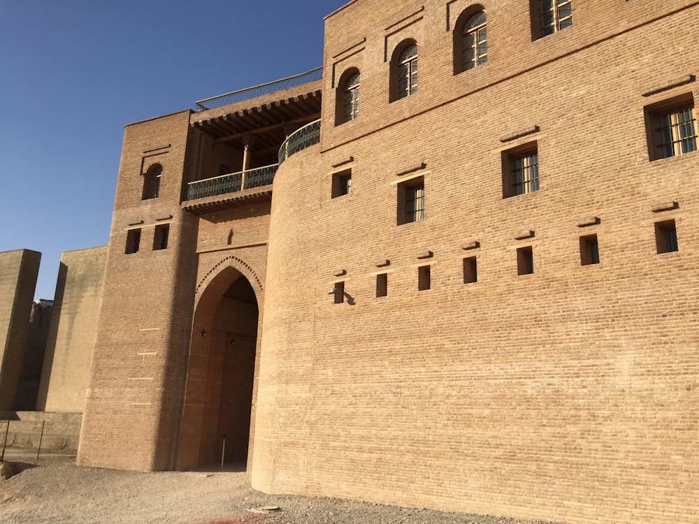 brown concrete buildings