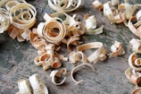 A variety of wood shavings products for livestock.