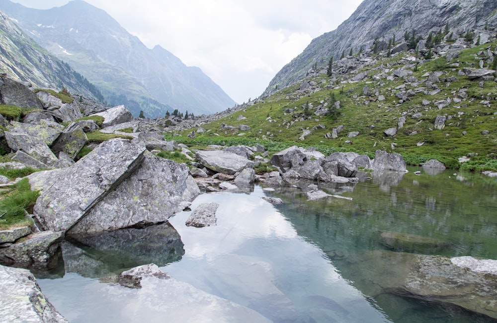 river near mountains