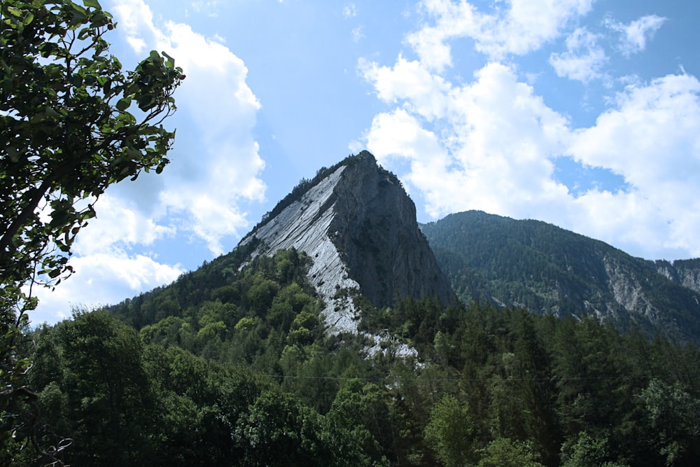 mountain under blue sky