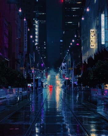 empty road surrounded buildings