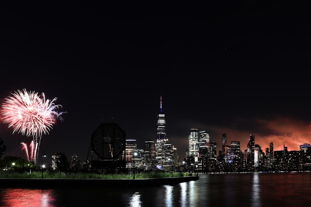 red fireworks display