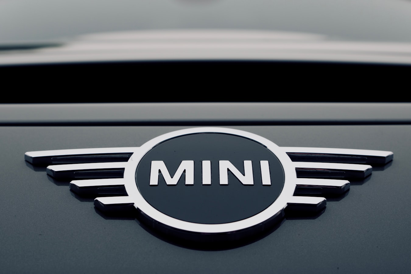 mini cooper logo on a car