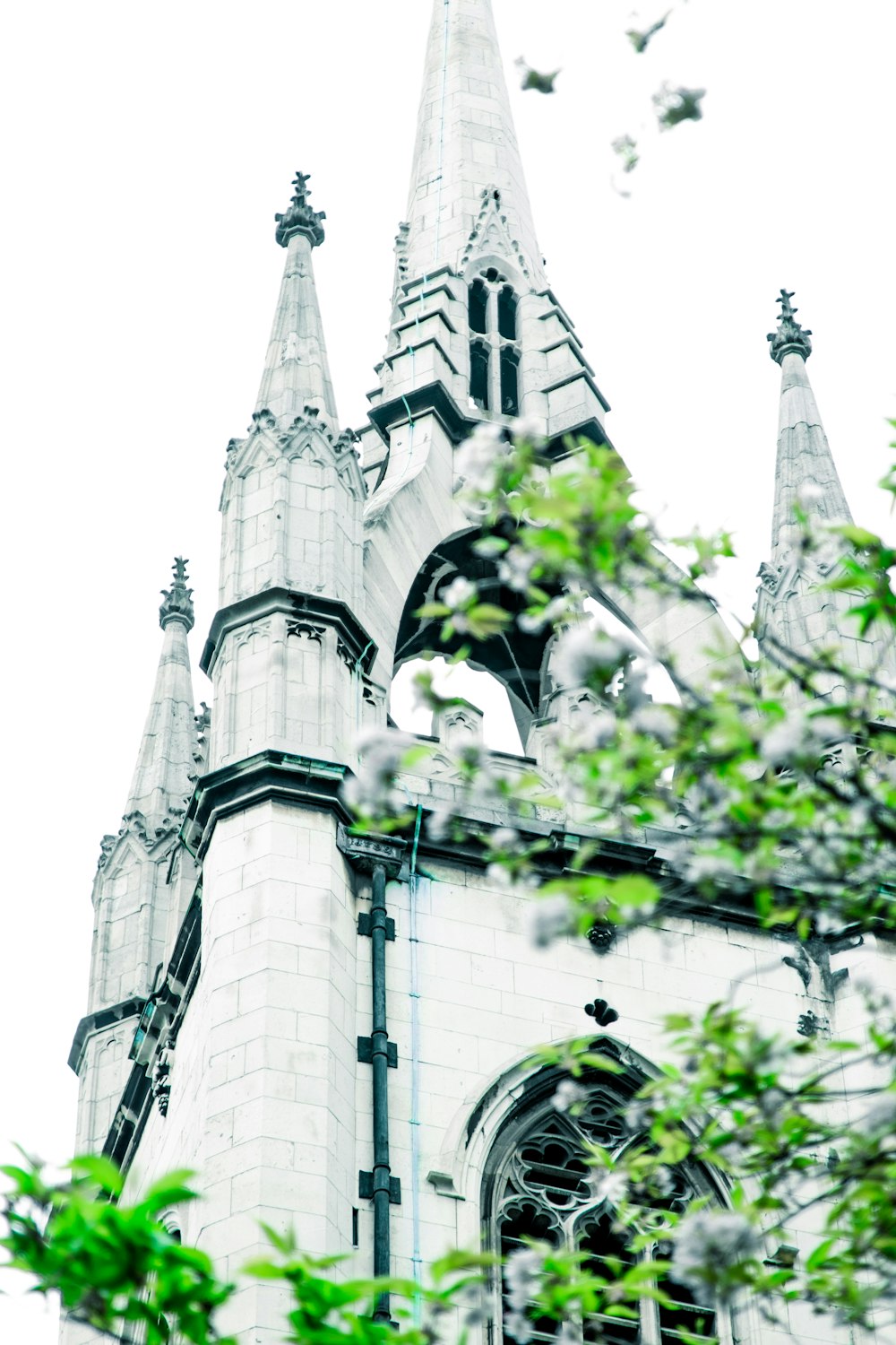 grayscale photography of church during daytime