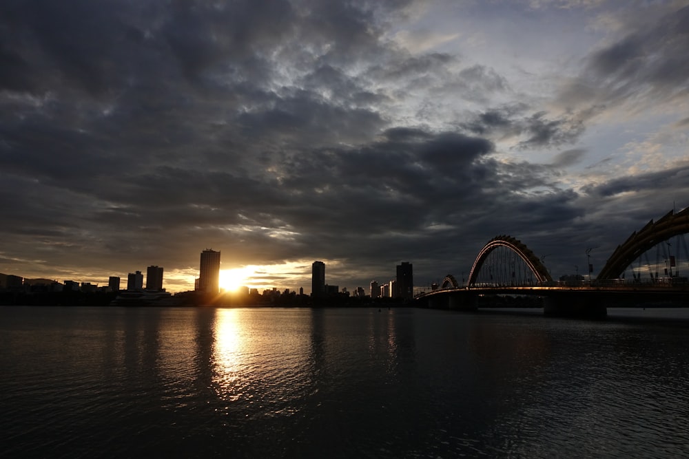 panoramic photography of bridge leading to the city