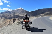 person riding motorcycle