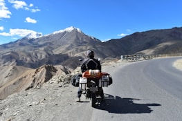 person riding motorcycle