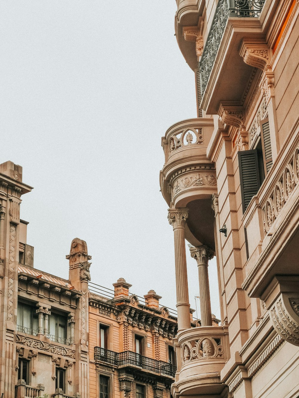 brown concrete buildings